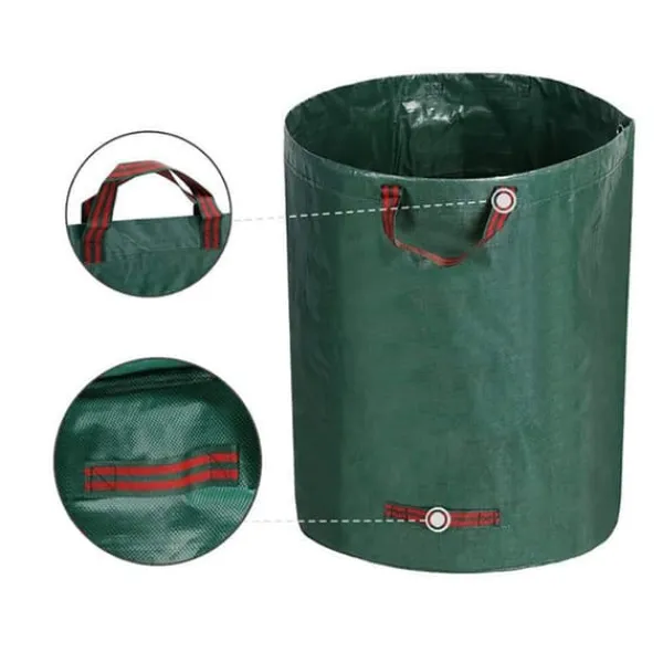 Outlet Rymlig lövsäck i hållbart PP-material, 500 liter Trädgårdskorgar