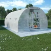 Best Rymligt växthus 13,5 m² - Skydda dina plantor | Färg: Grön | Storlek: 450x300x200 cm Växthus