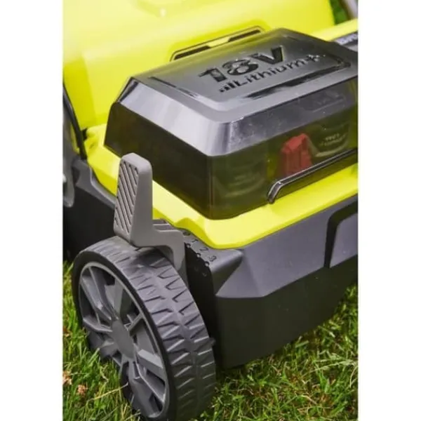 Ryobi - 18V Borstlös markör/luftare Ø 35 cm 2-i-1 - 2 litium + 18V 4,0 Ah batterier och laddare - RY18SFX35A-240