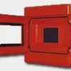 Sabaj ALFA 3Z TH35 IP44 surface-mounted distribution board with a lock, red - 5-406