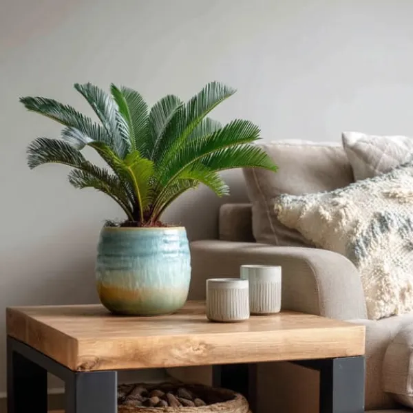 Hot Sago palm - Set om 2 - Cycas revoluta - Höjd 45-60cm - ⌀15cm Krukväxter Inomhus