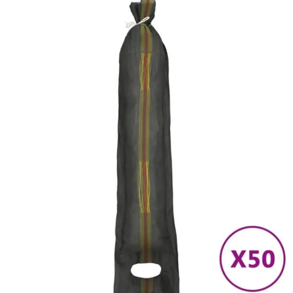 Best Sandsäckar 50 st mörkgrön 103x25 cm HDPE Beredskapsplaner