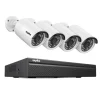SANNCE Videoövervakningssystem, 8MP Upplösning, POE IP-kameror,I71FQ04, 2T