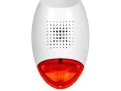 Sale Satel akustisk-optisk signalenhet för utomhusbruk röd dynamisk givare (SD-3001 R) Säkerhetslampor