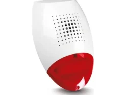 Sale Satel akustisk-optisk signalenhet för utomhusbruk röd dynamisk givare (SD-3001 R) Säkerhetslampor