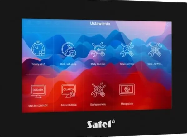 New SATEL SATEL 7" knappsats med pekskärm INT-TSH2R-B svart Sensorer Till Säkerhetssystem