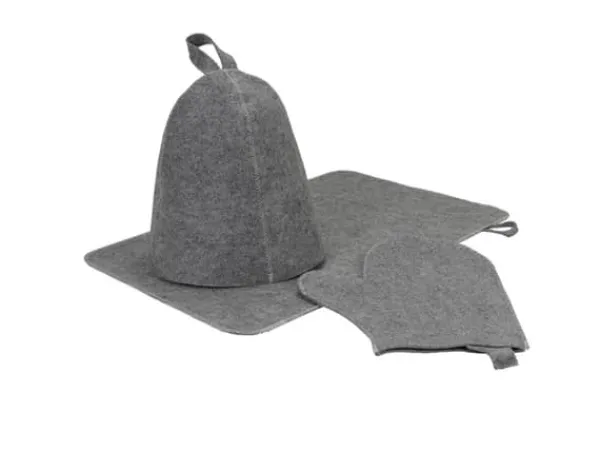 Sauna Set Flammifera Met/Hat/Gloves