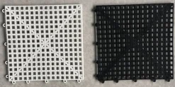 Sale Schackbräde i gummi för schack och dam utomhus/trädgård (30 cm kvadrat) Trädgårdsprydnader