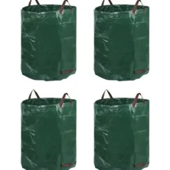 Säckar för trädgårdsavfall - miniClover - 272 L - Grön och svart - 65x65x74 cm - Stor kapacitet
