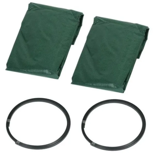 Säckar för trädgårdsavfall - miniClover - 272 L - Grön och svart - 65x65x74 cm - Stor kapacitet