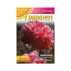 Outlet SEMEN AV PAPAVERO RHOEAS MED DUBBLA BLOMMOR trädgård frön blommor Fröer & Lökar