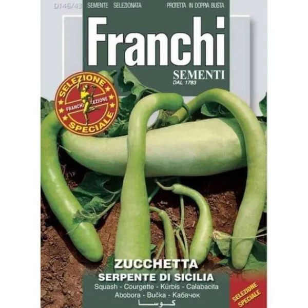 SEMI ZUCCHETTA SERPENTIN SICILIENSIS DUBBEL FÖRPACKNING FRANCHI FRÖN