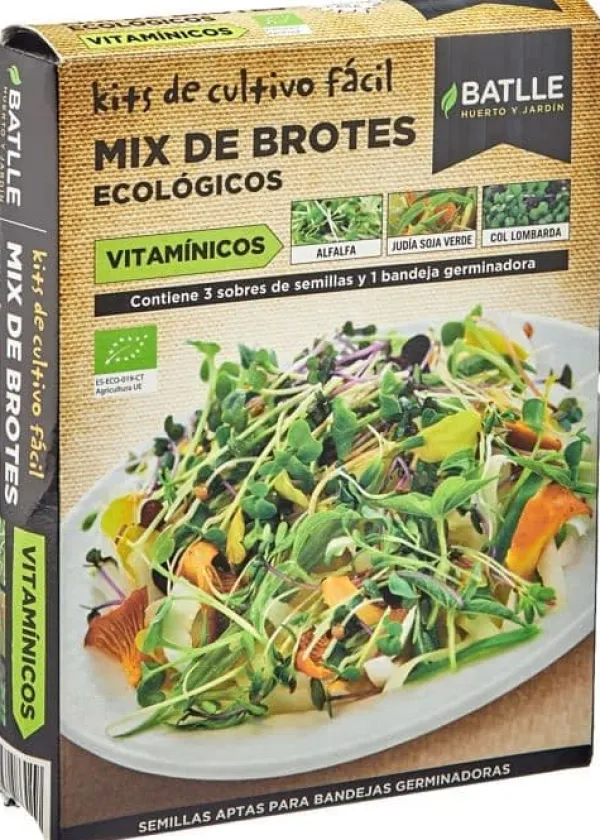 Outlet Semillas batlle - 160101UNID - Batlle frön-Lättodlingssatser Eco-vitamin knoppmix Kit För Växt- & Örtplantering