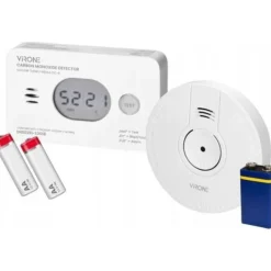 Sensor kit - VIRONE - DC-7 - Röksökning och kolmonoxid - Larm 85 dB - Enkel installation
