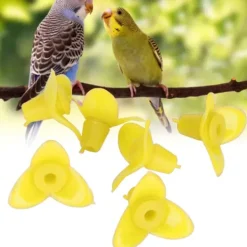 Hot 30Set Ersättningsdelar för Fågelmatare Blomma Plast Fågelmatare Ersättningsdelar Tillbehör för GardenYellow För Fåglar & Småvilt