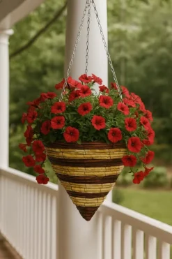 Sale Set med 5 hängande blomkorgar “EKO Kon 662” Trädgårdskorgar