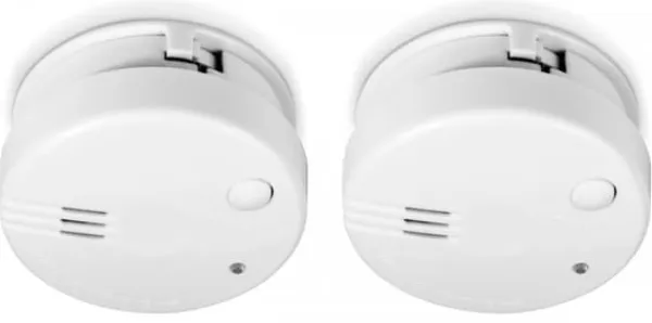 New Set med mini-rökdetektorer (2 st.) Alecto SA-102 Rök- & Koloxiddetektorer