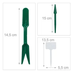 Set med såkrukor, 5x3,5x3,5 cm, Brun
