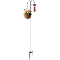 New Shepherds Krok Dubbel, Fågelmatarstång 8-pack 1560 mm, Robust och hållbart design För Fåglar & Småvilt