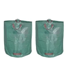 Discount SHOP-STORY - GARDEN BAG 2x: 2 XXL vikbara trädgårdsväskor - 272L i robust PP med band Trädgårdskorgar