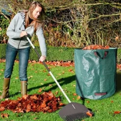 Hot SHOP-STORY - GARDEN BAG 4x: 4 XXL vikbara trädgårdsväskor - 272L i robust PP med band Trädgårdskorgar