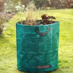 Hot SHOP-STORY - GARDEN BAG 4x: 4 XXL vikbara trädgårdsväskor - 272L i robust PP med band Trädgårdskorgar
