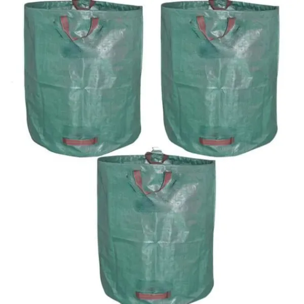 Online SHOP-STORY - GARDEN BAG 3x: 3 XXL hopfällbara trädgårdsväskor - 272L i robust PP med band Trädgårdskorgar