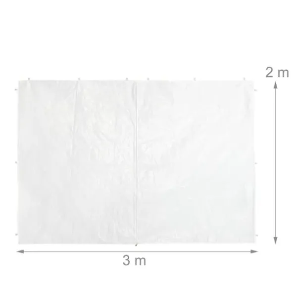 Sidoset för paviljong, 300x200 cm, Vit