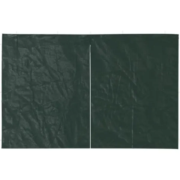 Clearance Sidoväggar till partytält 2-pack med dragkedja | Färg: Grön | Material: PE Tält & Lusthus