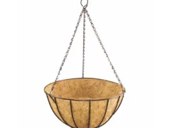 Siena Garden Classic J58082 #####Hängeampel Stål, Kokos Sort, Natur Trädgårdskorgar