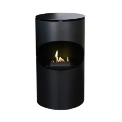 Clearance Silo mobil bio-etanol öppen spis - rund öppen spis - fristående öppen spis - humör öppen spis - 2 KW värme Öppna Spisar