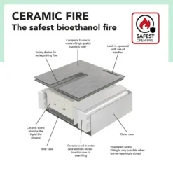 Clearance Silo mobil bio-etanol öppen spis - rund öppen spis - fristående öppen spis - humör öppen spis - 2 KW värme Öppna Spisar