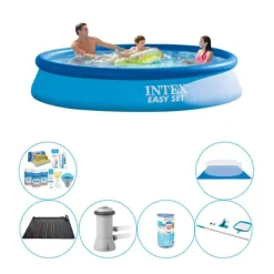 Simbassängset - 7 delar - Intex Easy Set Runt 366x76 cm Pooler