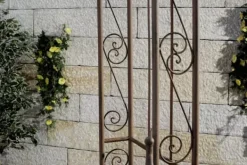 New Sina Antique Brown Metal Rose Arch with Lockable Gate - 235cm Height Valvbågar, Spaljéer, Bersåer & Pergolor