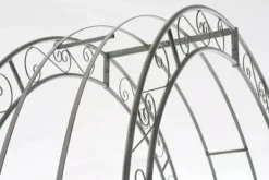 Sina Rose Arch with Gate - Antique Green Metal Garden Trellis for Climbing Plants, Durable and Easy Assembly