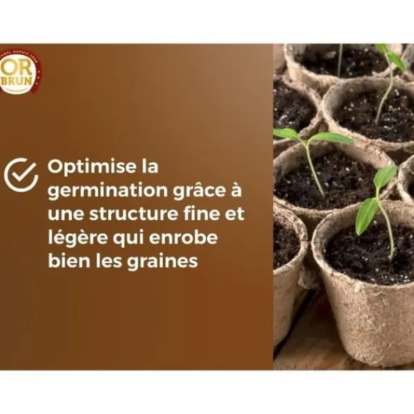 Best Såjord - BROWN GOLD - OBRTSEM6U - 6L - Förbättrar dränering - Optimal vattenretention Jord & Sand