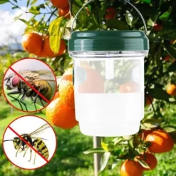 Discount Skadedjursfälla, getingfälla med solar LED-ljus, insektsfälla, hängande honungsfångare, mördare - vit[A6040] Skadedjursfällor