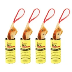 Clearance Skadedjursfälla, kraftfull flugfälla, 4 rullar, sticky board, flugfälla, mördare, limstift - 4 rullar[A58] Flugsmällor