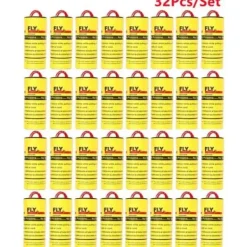 New Skadedjursfälla, rullar klibbigt flugpapper Hemrumsfluglim Eliminera flugor Insektsbugglim - 32ST[E5606] Skadedjursfällor