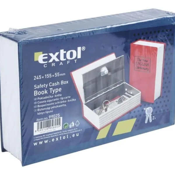 Sale Säkerhetsbox EXTOL CRAFT - lätt, 245x155x55mm, 99025 Kassaskåp