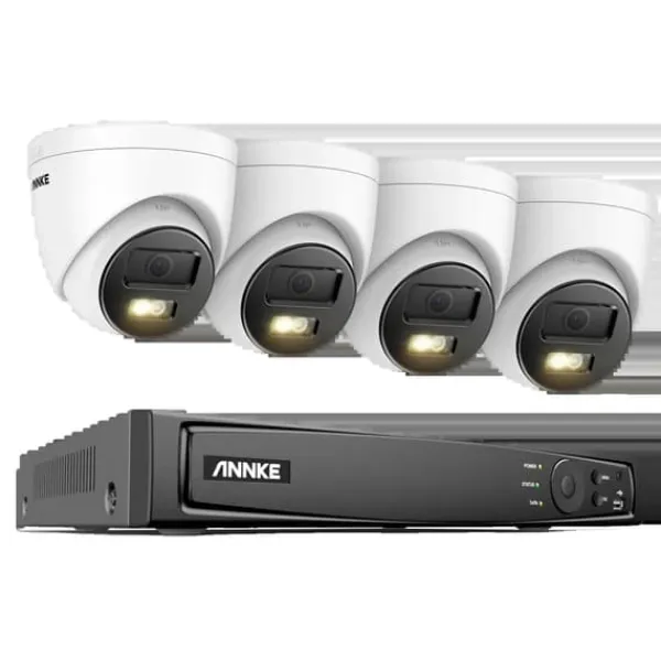 Säkerhetskamerasystem, 8-kanals videoingång, 12MP upplösning,Ingen, 8CH NVR 4PCS Kamera-b