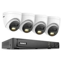 Säkerhetskamerasystem, 8-kanals videoingång, 12MP upplösning,Ingen, 8CH NVR 4PCS Kamera-b