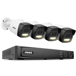 Best Säkerhetskamerasystem, 8-kanals videoingång, 12MP upplösning,Ingen, 8CH NVR 4PCS Kamera Säkerhetsmonitorer & Videokameror