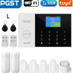 Sale Säkerhetslarmssystem, Trådlös Anslutning, Smart App Kontroll,GSM 2G Kit C, EU-plugg Hemlarmsystem