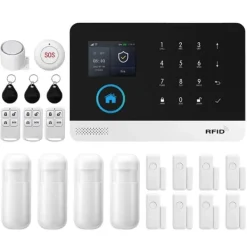 Sale Säkerhetslarmssystem, Trådlös anslutning, Smarta hemkompatibilitet, 2G GSM Kit E, EU-kontakt Hemlarmsystem