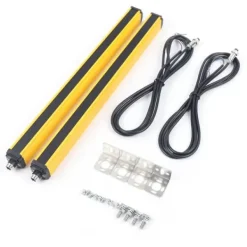 New Säkerhetsljusridå - Sensorbrytare - 10 strålar - Detektionsavstånd 3 m - Utgång NPN/NC - Kabel 2,2 m (2 st) - Hus i aluminiumlegering - Gul Sensorer Till Säkerhetssystem