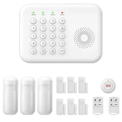 Säkerhetssystem, Trådlös Anslutning, Smart Hem Kompatibilitet,A01 GSM Kit D, EU Kontakt