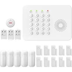 Säkerhetssystem, Trådlös Anslutning, Smart Hem Kompatibilitet,EU Kontakt, A02 GSM Kit F