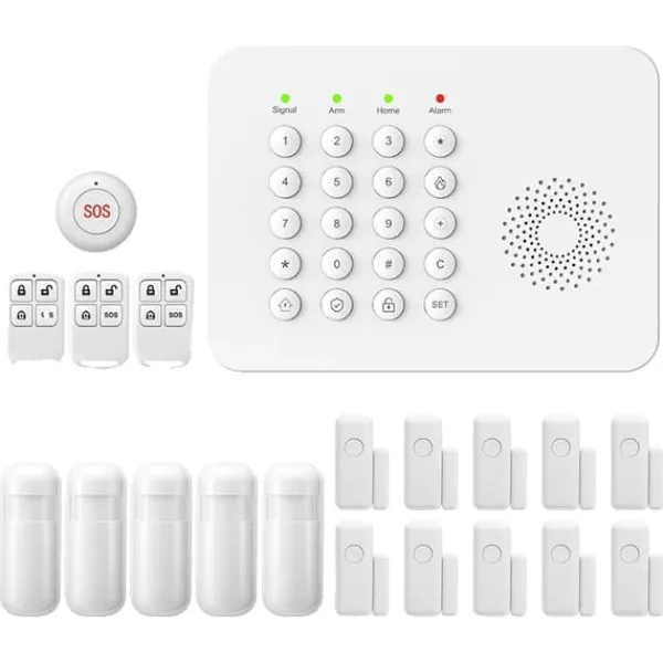 Säkerhetssystem, Trådlös Anslutning, Smart Hem Kompatibilitet,EU Kontakt, A02 GSM Kit F