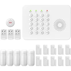 Säkerhetssystem, Trådlös Anslutning, Smart Hem Kompatibilitet,EU Kontakt, A02 GSM Kit F